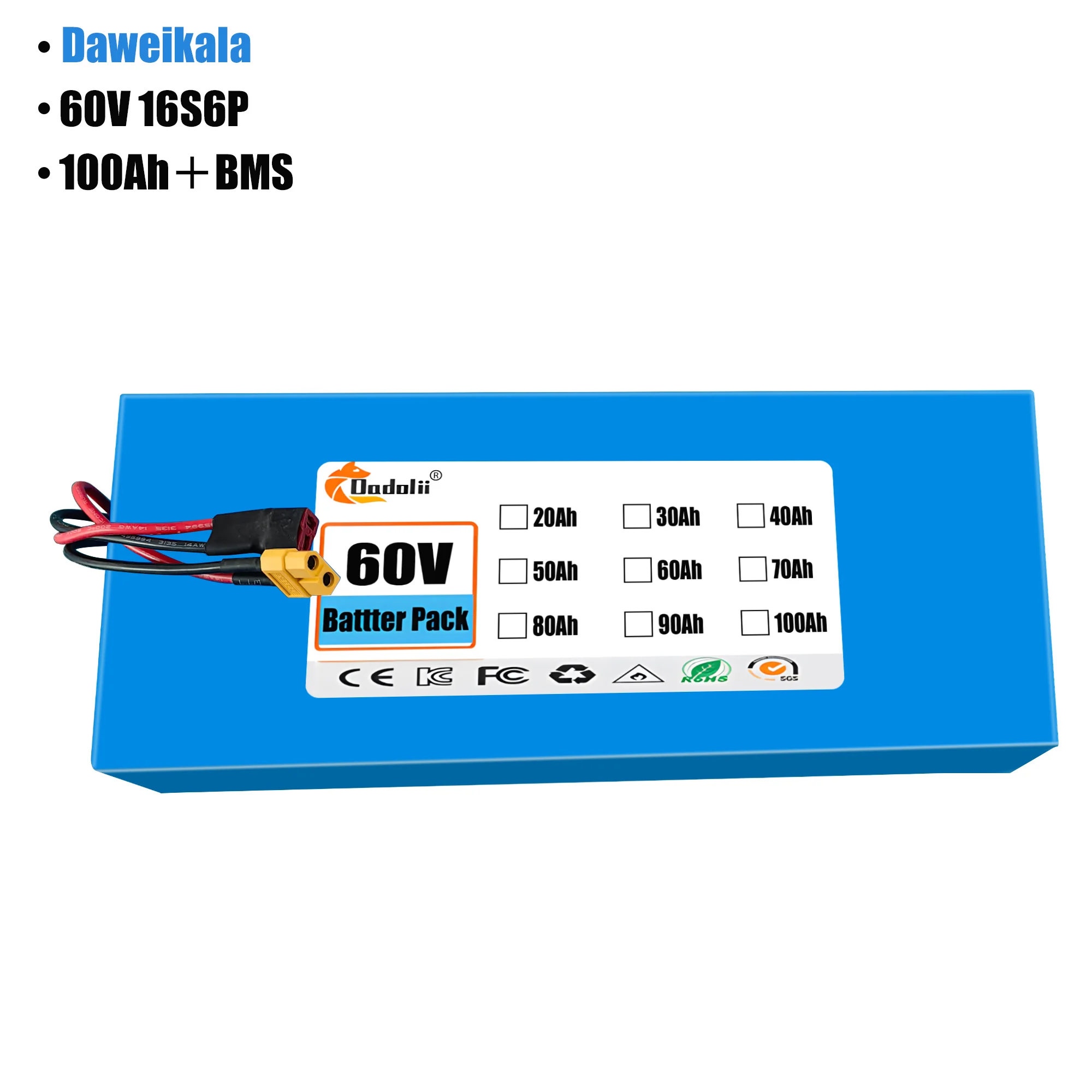 Batteria per ebike 60V 100Ah 1 - 60V 50Ah Electric Scooter Battery recensione e prezzo