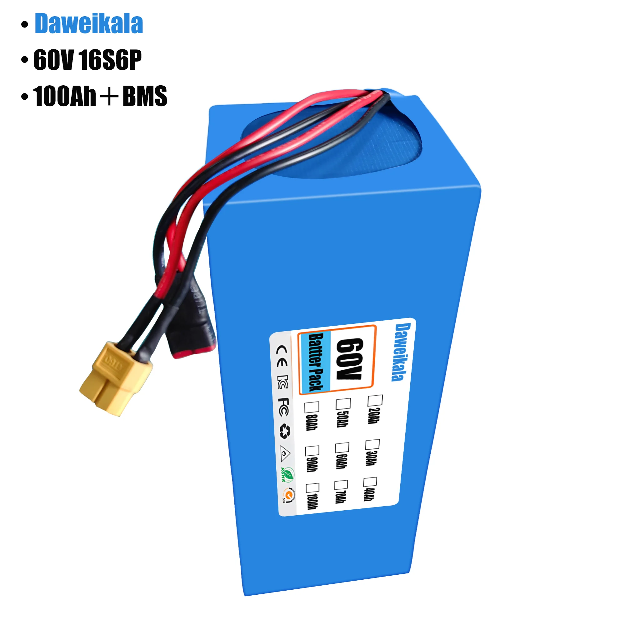 Batteria per ebike 60V 100Ah 1 - 60V 50Ah Electric Scooter Battery recensione e prezzo