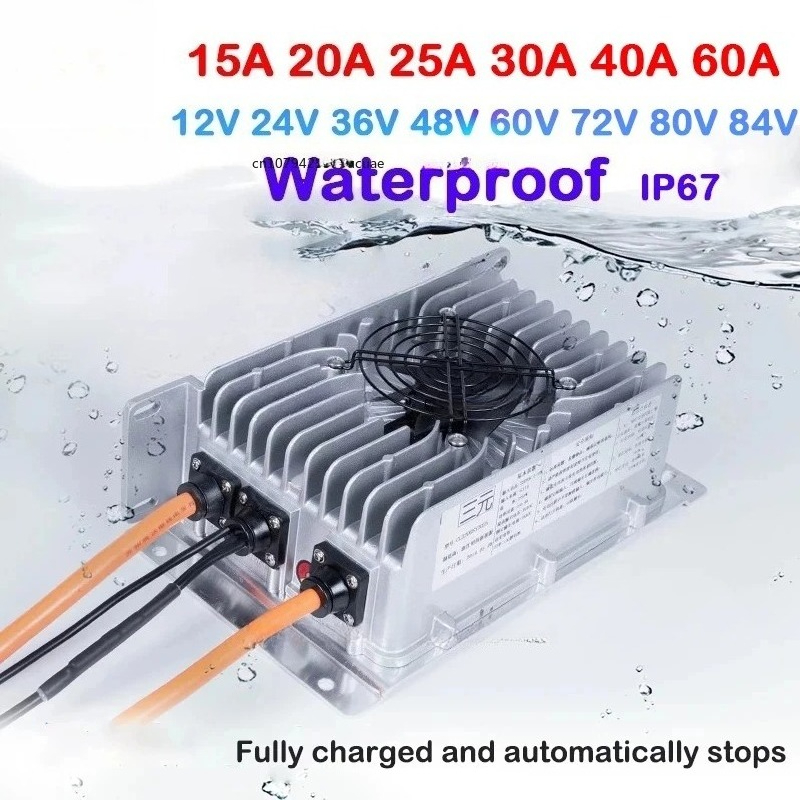 24V 48V 60V 72V 80V 84V 100.8V - 72V 15A Fast Charger recensione e prezzo